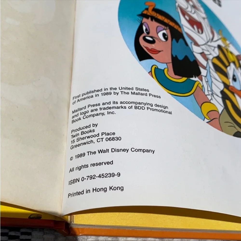 Vintage 1989 Disney DuckTales Sphinx for the Memories Sir Gyro Gearloose HC
